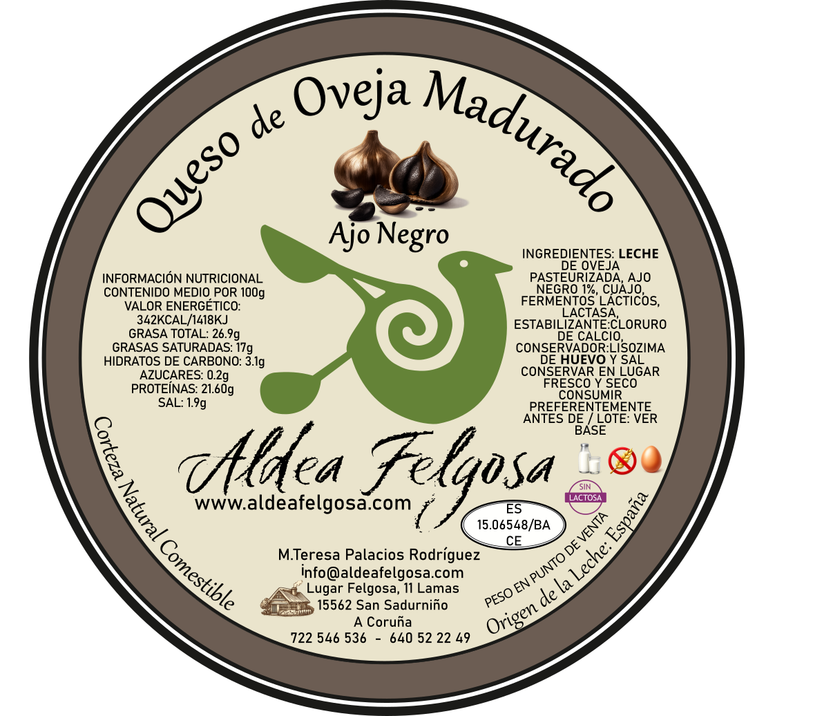 Queso de oveja madurado con ajo negro - Imagen 5
