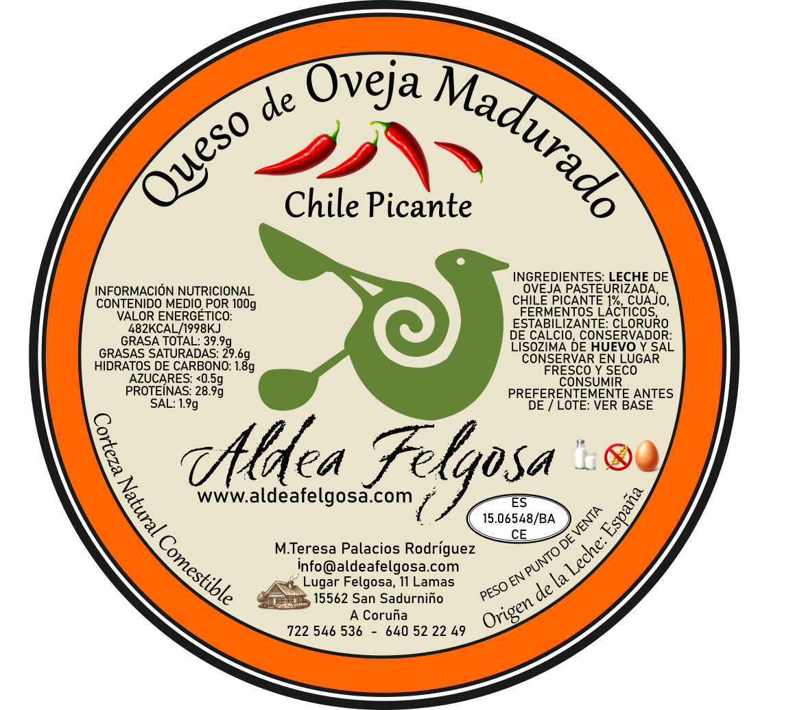 Queso de oveja madurado con chile picante - Imagen 5